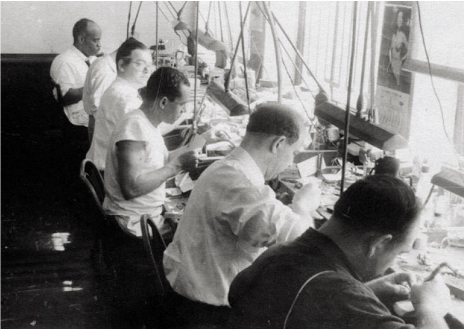 David Webb Coral, Emerald, Diamond and Lapis Lazuli Brooch