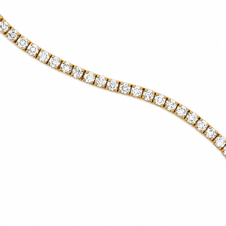 3.00 Carat 14K Yellow Gold Lab Grown Diamond Tennis Bracelet