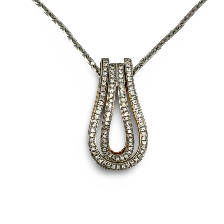 Designer Di Modolo Diamond (2 Piece) 18k White Gold Necklace