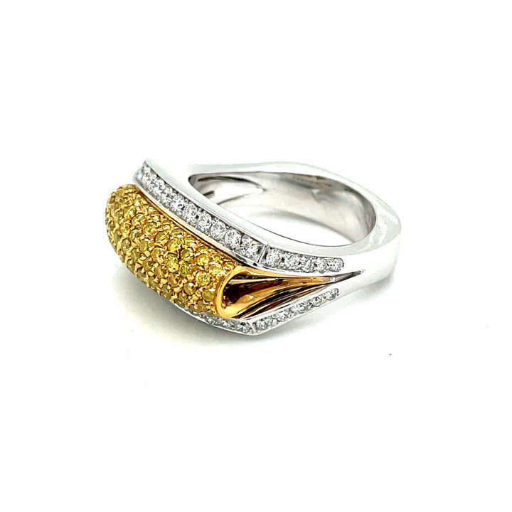 Charles Krypell Fancy Yellow Diamond Ring
