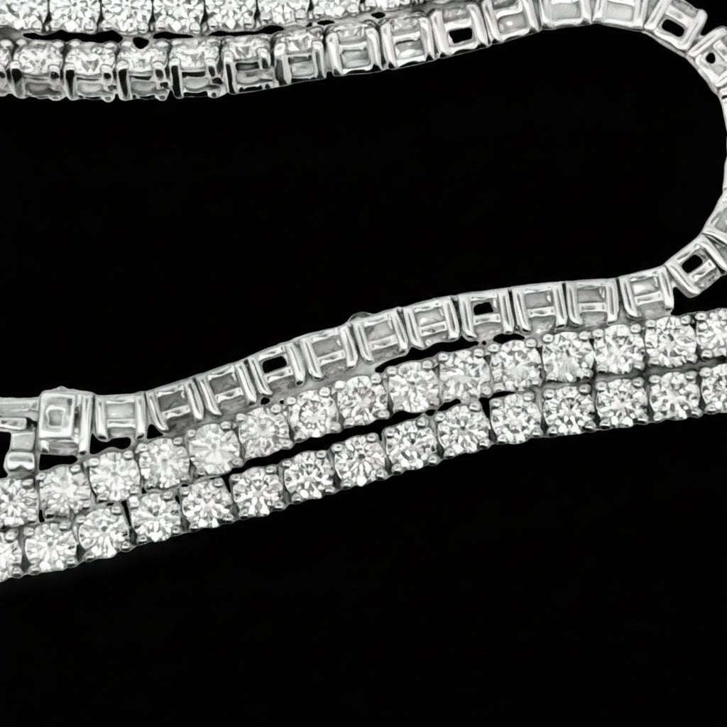 13.40cttw Diamond Anniversary Platinum Necklace