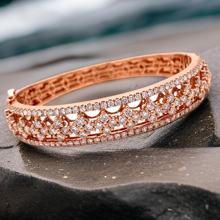 Maya Lianna Diamond and 14K Rose Gold Bangle