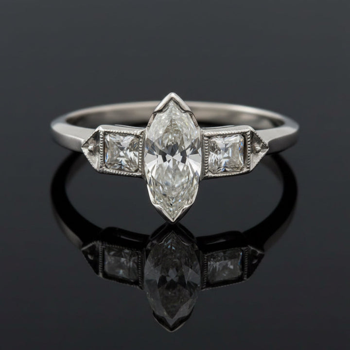 Art Deco Diamond Platinum Ring