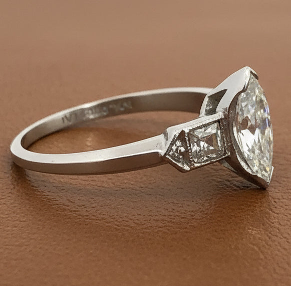 Art Deco Diamond Platinum Ring