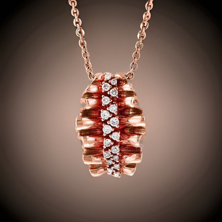 Effy Diamond and 14K Rose Gold Necklace