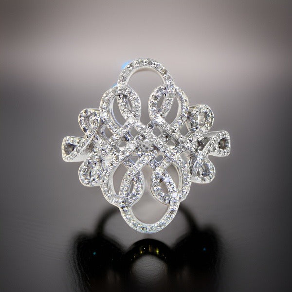 Effy Diamond and 14K White Gold Ring