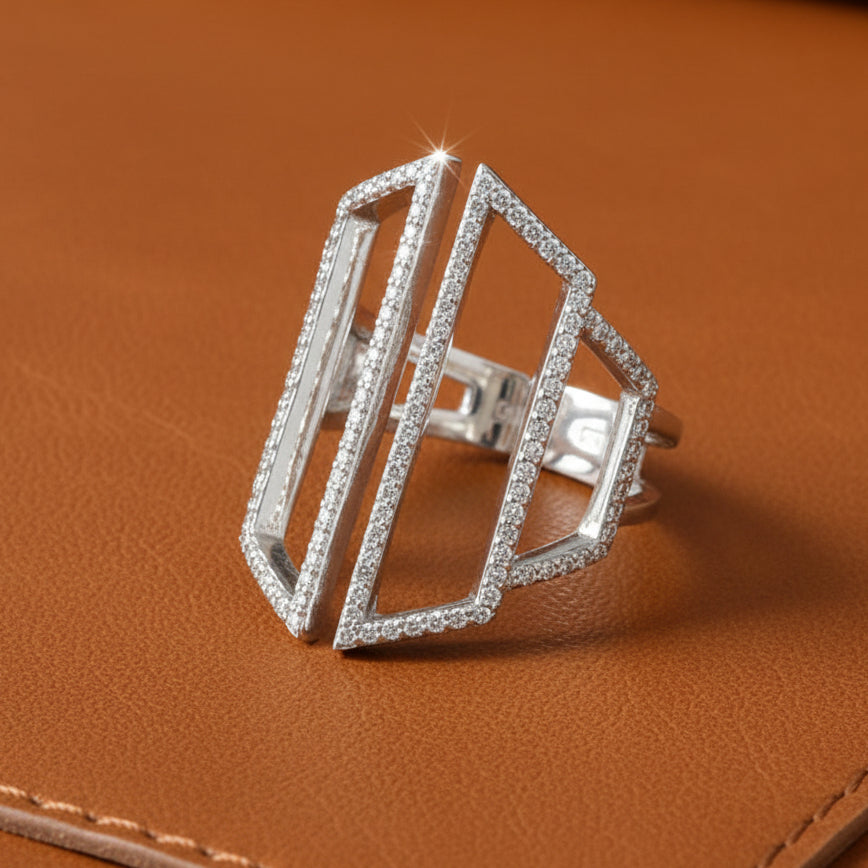 Effy .66 ctw Diamond and 14K White Gold Ring