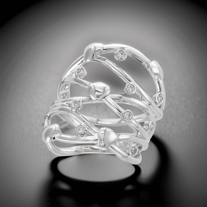 Effy Diamond and 14K White Gold Ring