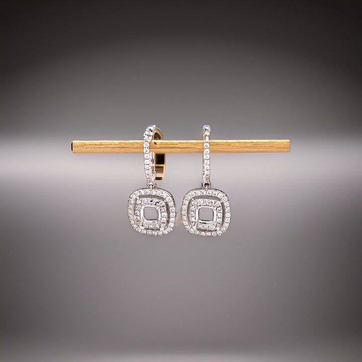Maya Lianna Diamond and 14K White Gold Dangle Jacket for Earrings