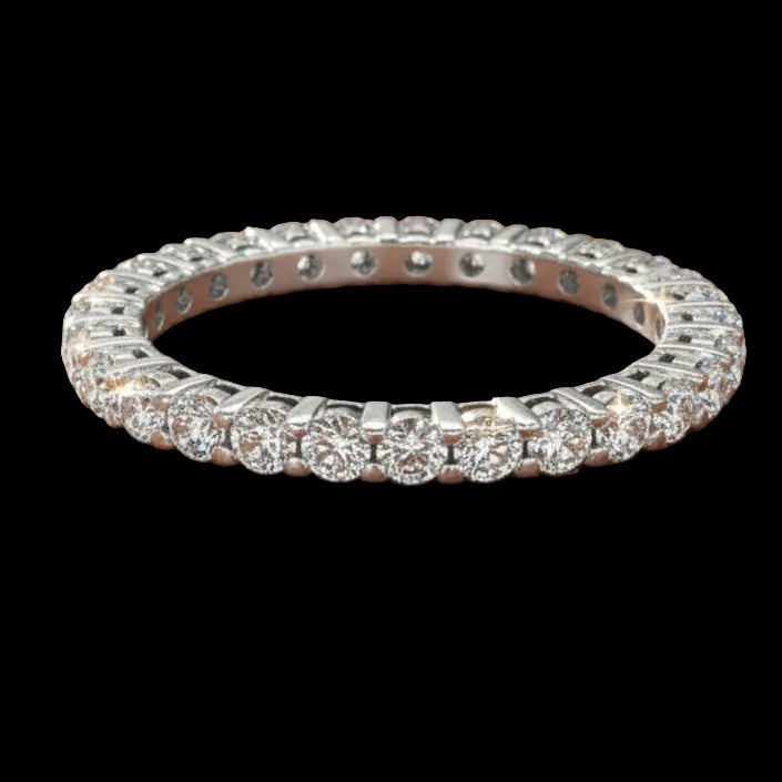 Maya Lianna 1.03 ctw Diamond and 14K White Gold Eternity Band