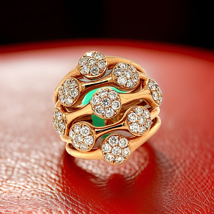 Fashionista Diamond and 18K Rose Gold Ring