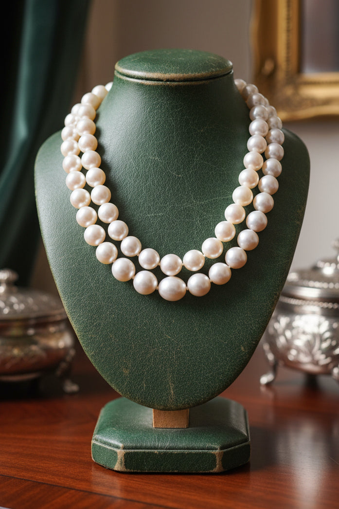 Modern 1990's Fine 12.00-12.50mm South Sea Pearl and 5.00cttw Diamond 36" Necklace