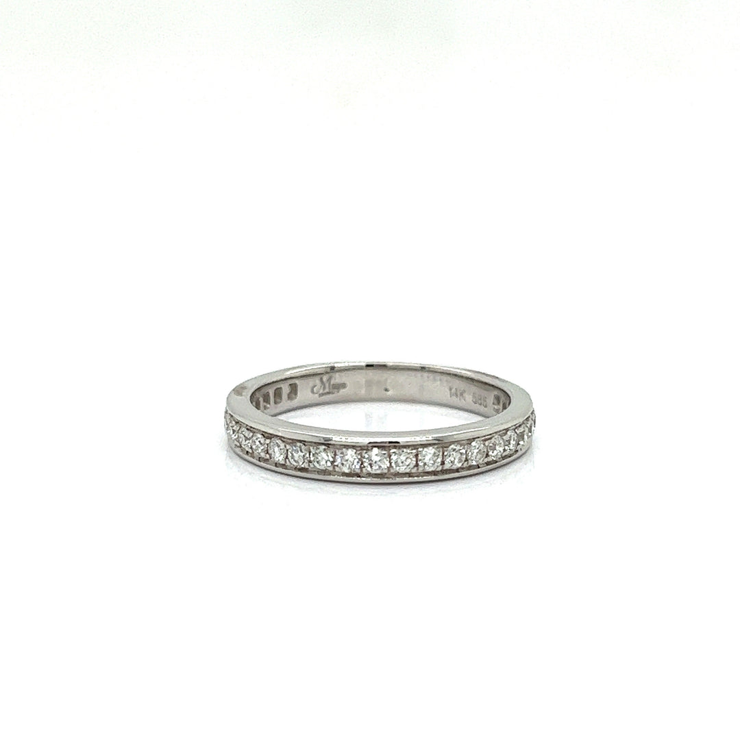 Maya Lianna 0.40 Ctw. Diamond and 14K White Gold Wedding Band