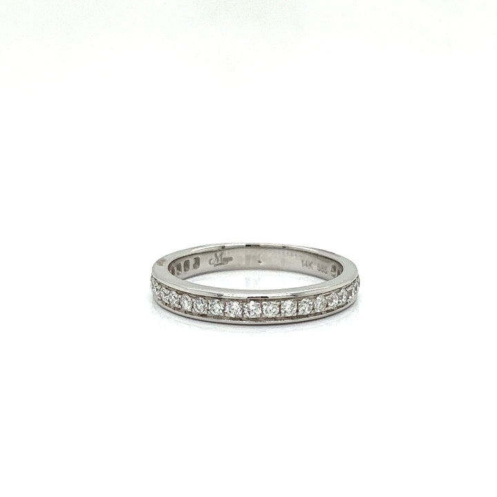Maya Lianna 0.40 Ctw. Diamond and 14K White Gold Wedding Band