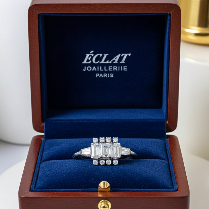 Vintage Diamond Platinum Ring