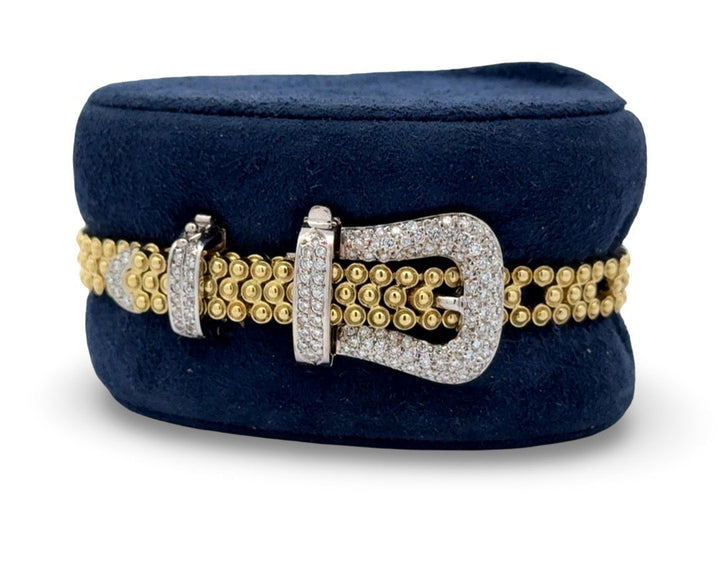 In the Style of Tiffany & Company Diamond Buckle Bracelet