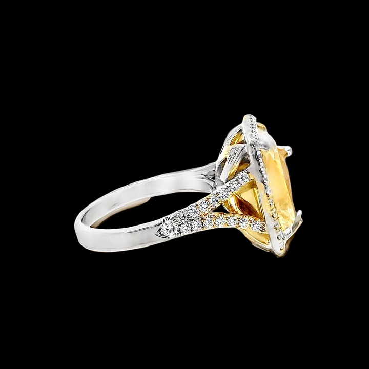 Estate 10.16 ct Natural Fancy Yellow Diamond (GIA Report) Ring 15332