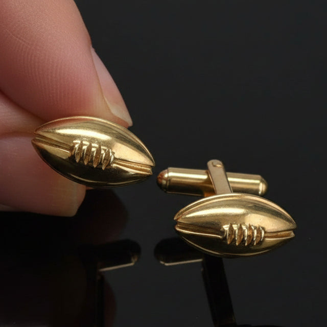 Football Executive Estate Tiffany & Co 14kt Yellow Gold Cuff Links