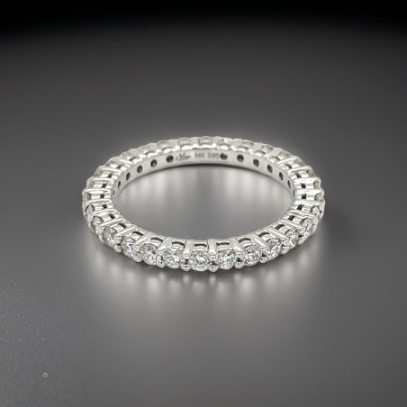 Maya Lianna 1.03 Ctw. Diamond and 14K White Gold Eternity Band