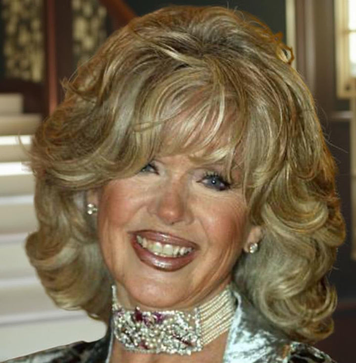 Estate Of Hollywood Actress Connie Stevens Diamond Ruby and Pearl Multi Row 18K White Gold Necklace