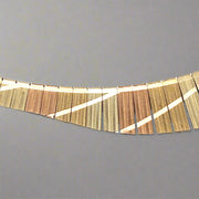 Italian 14K Tri Color Gold Necklace