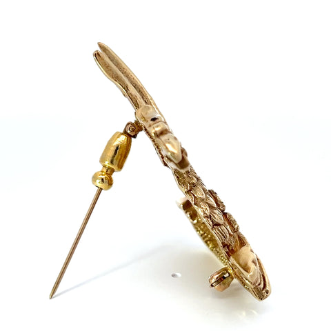 Golden Griffin 14k Yellow Gold Brooch