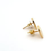 Estate 18k Yellow Gold Tiffany & Co Heart Earrings