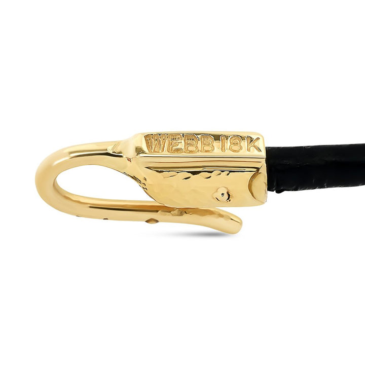 David Webb Diamond and Enamel 18K Yellow Gold and Platinum Necklace