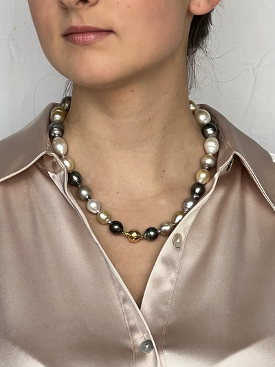 Multi Color Baroque South Sea Pearl Necklace