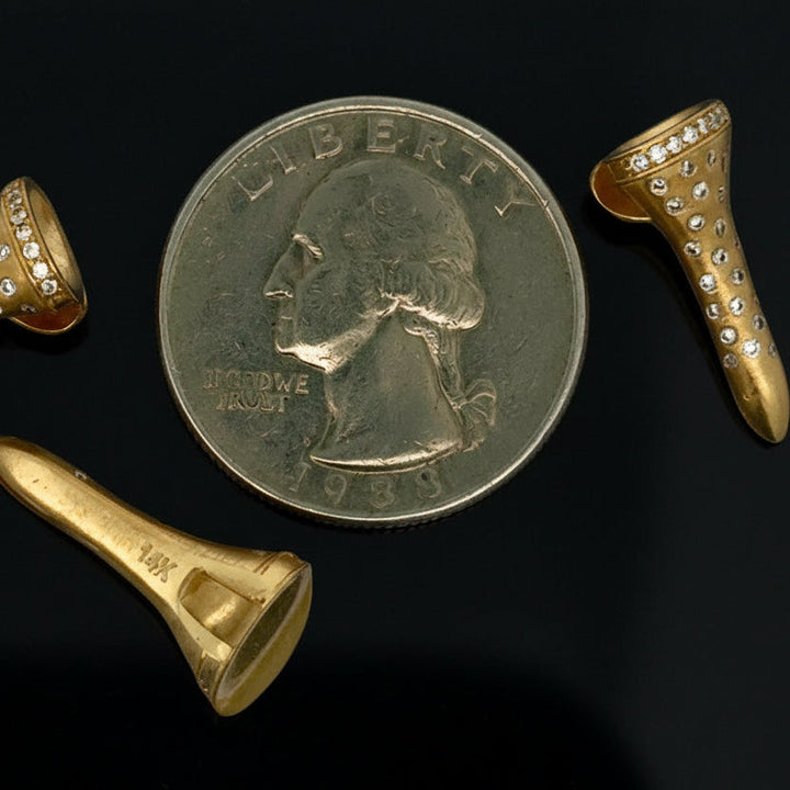 The Classic Diamond Golf Tee Pendant 15553