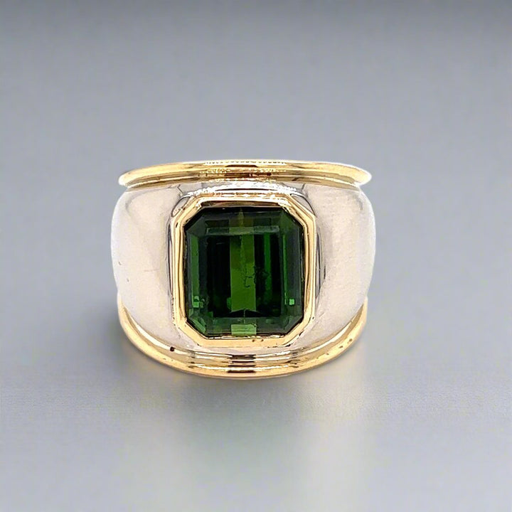 Vintage Green Tourmaline Ring