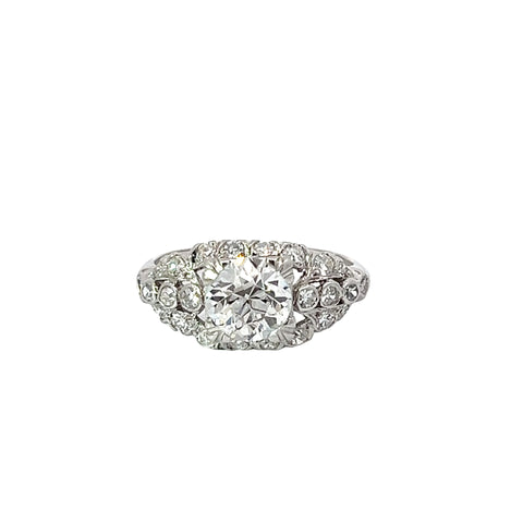 Art Deco Diamond and Platinum Ring