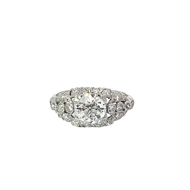 Art Deco Diamond and Platinum Ring