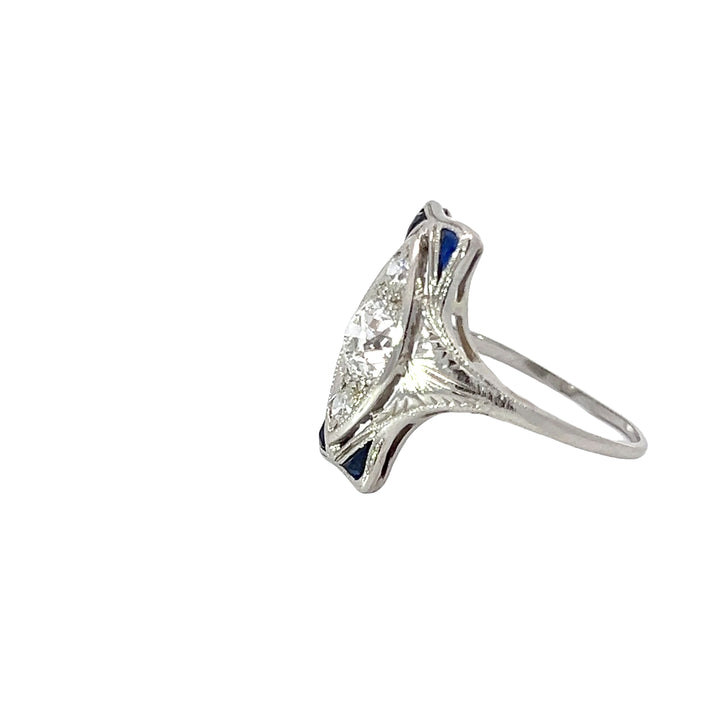 Tiffany & Company Art Deco Diamond and Platinum Ring