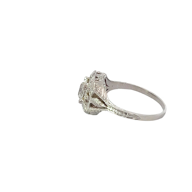 Art Deco 1.00 ct. Diamond and Platinum Ring