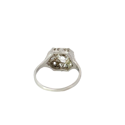 Art Deco 1.00 ct. Diamond and Platinum Ring