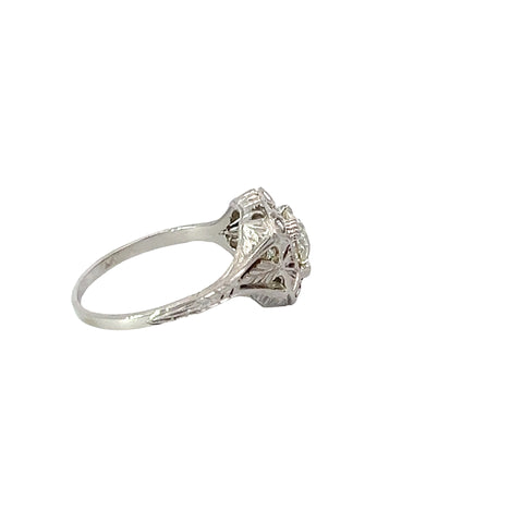 Art Deco 1.00 ct. Diamond and Platinum Ring
