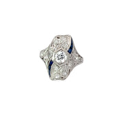 Art Deco Diamond and Platinum Ring
