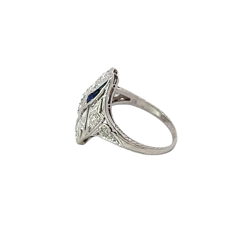 Art Deco Diamond and Platinum Ring