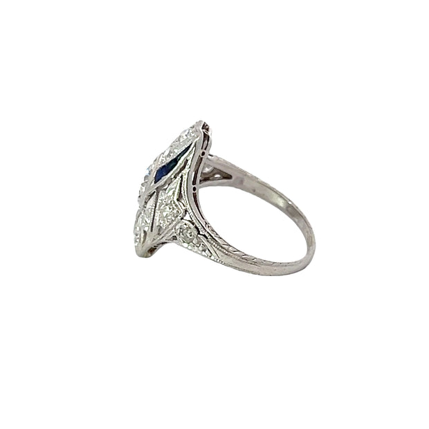 Art Deco Diamond and Platinum Ring