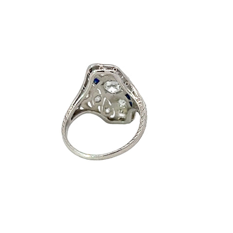 Art Deco Diamond and Platinum Ring
