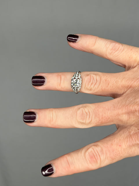 Art Deco Diamond and Platinum Ring