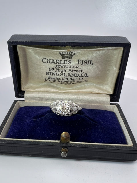 Art Deco Diamond and Platinum Ring