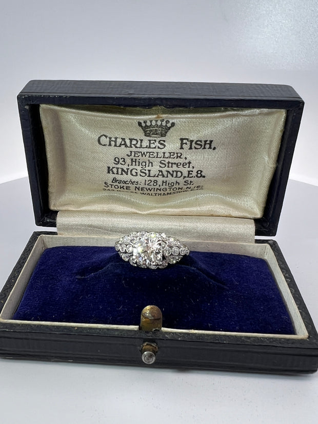 Art Deco Diamond and Platinum Ring