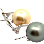 Estate Damiani South Sea Multi Color Pearl Earrings and Necklace