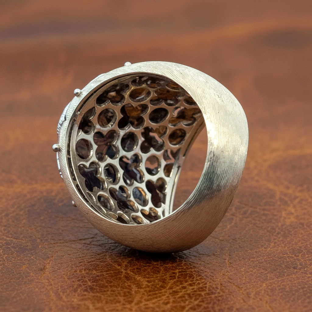 Italian Style 3.35cttw Diamond 18kt Yellow and White Gold Ring