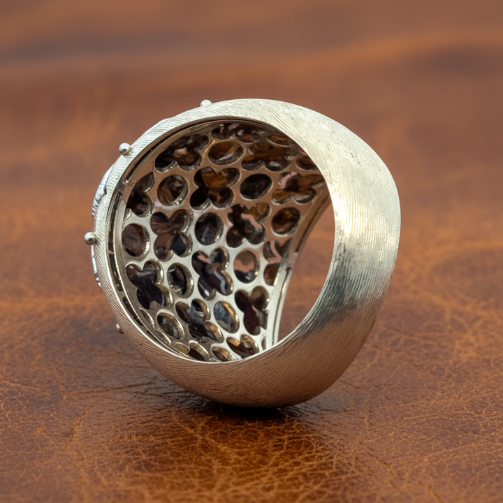 Italian Style 3.35cttw Diamond 18kt Yellow and White Gold Ring