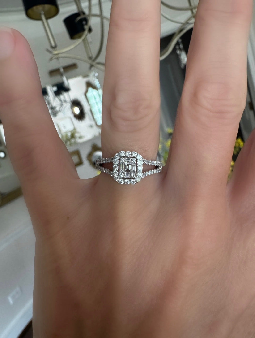 Contemporary Diamond & 14K White Gold Ring