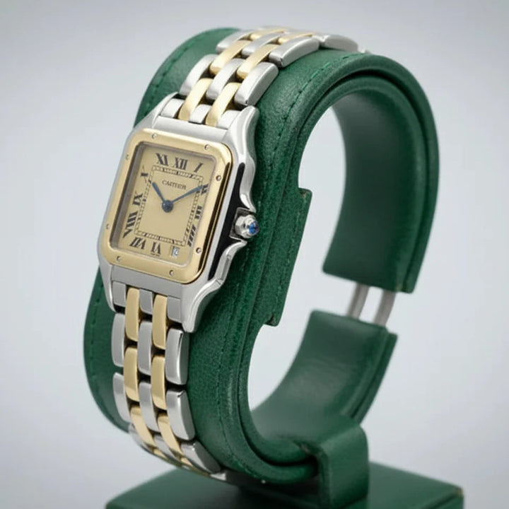 Vintage Cartier Panther 18Kt and Stainless Steel Watch