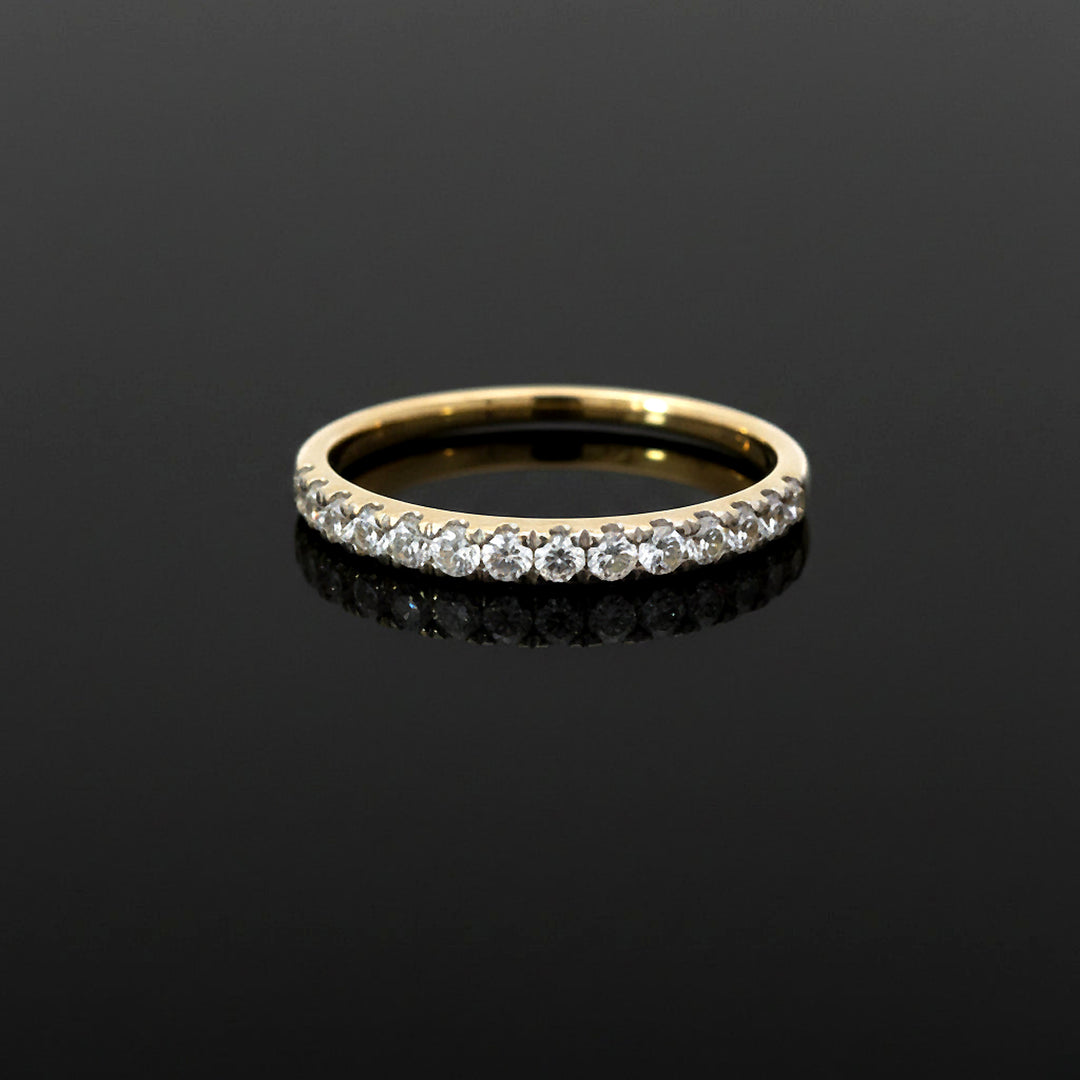 14K Yellow Gold 0.50 CTW Lab Grown Diamond Wedding Band